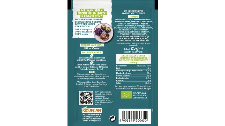 BIOVEGAN Bio Meine vegane Bratensauce 25 g