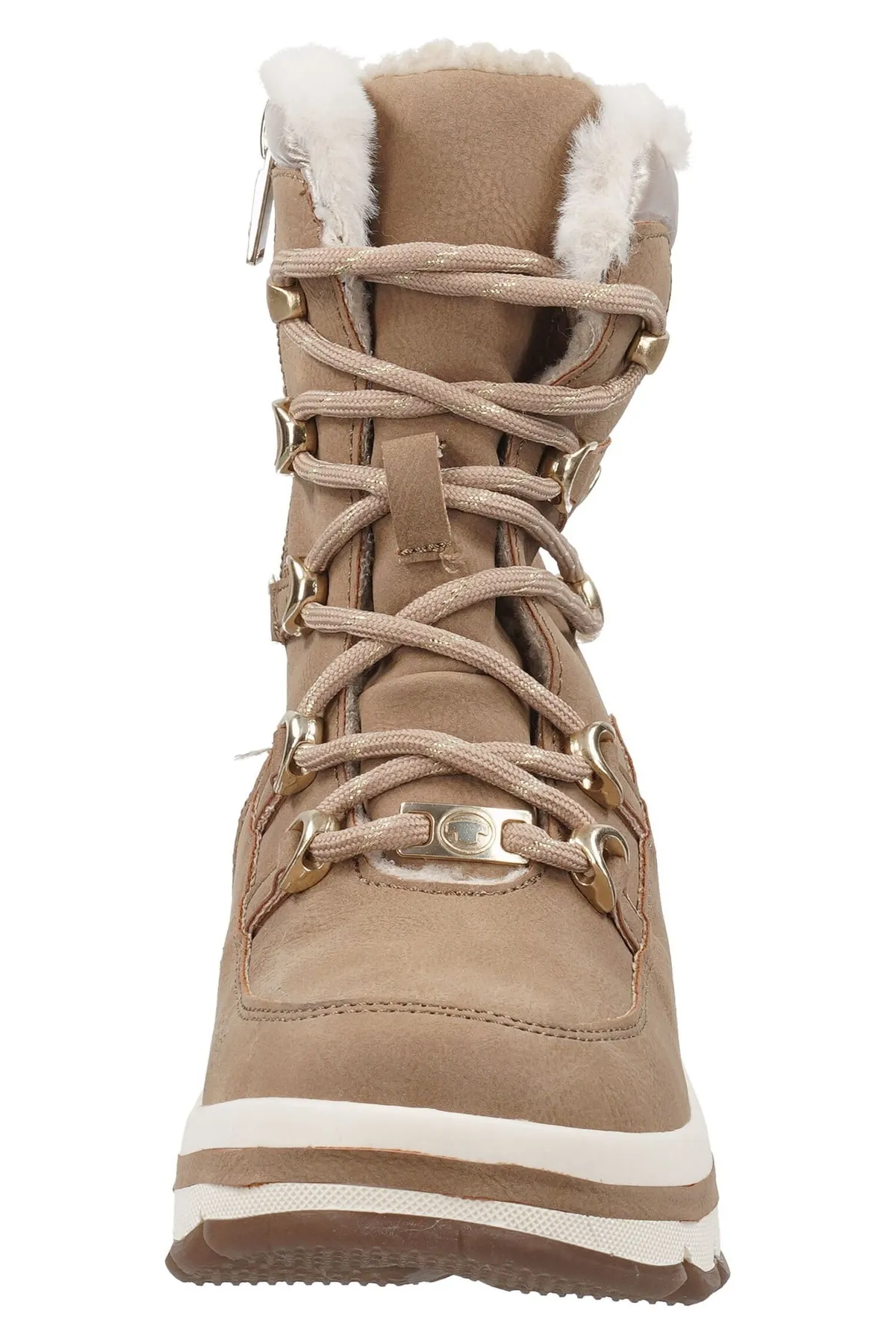 Tom Tailor  Stiefelette - Beige - Flacher Absatz