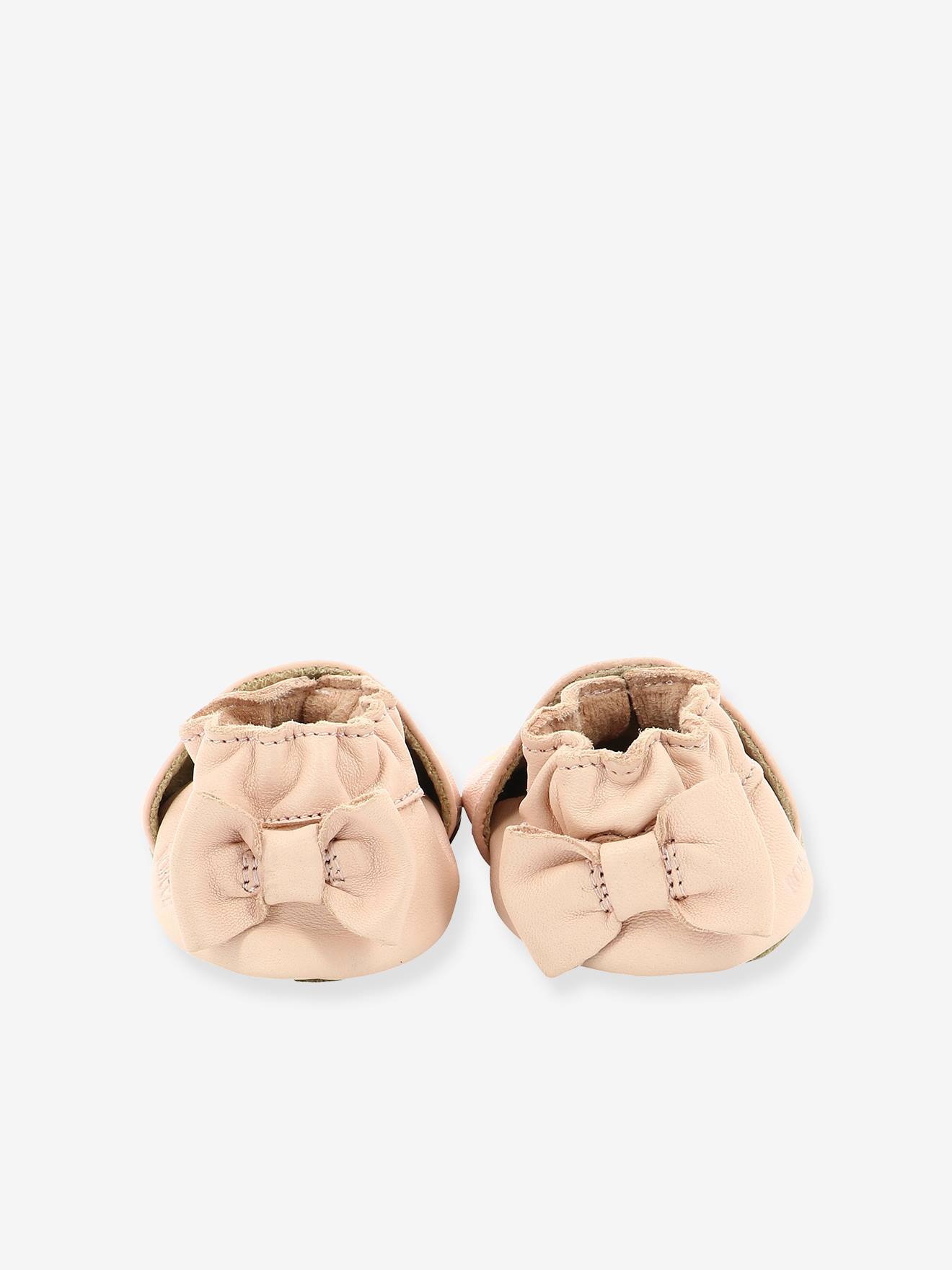 Chaussons Soft Soles Goldy Cat ROBEEZ© rose clair