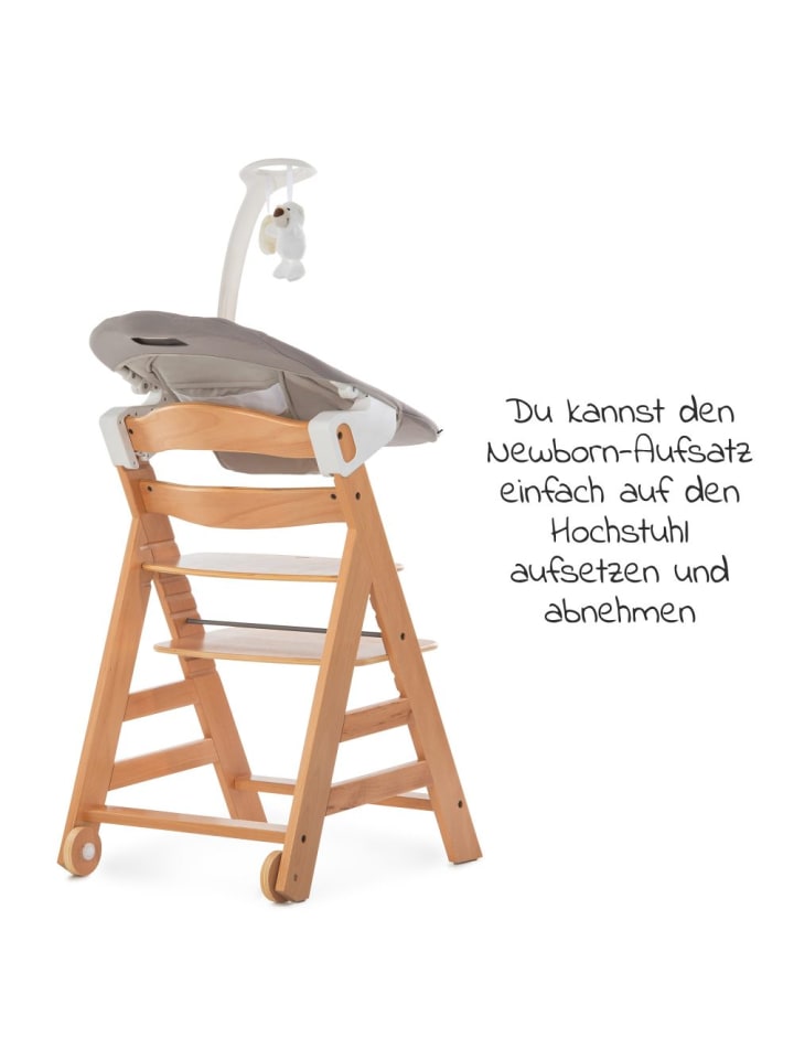 Hauck Alpha Move Natur Newborn Set - 5-tlg. Hochstuhl in beige,grau günstig kaufen onesize