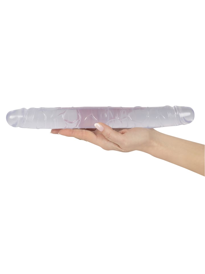 Crystal Clear Doppeldildo Double Dildo in transparent günstig kaufen 34 cm