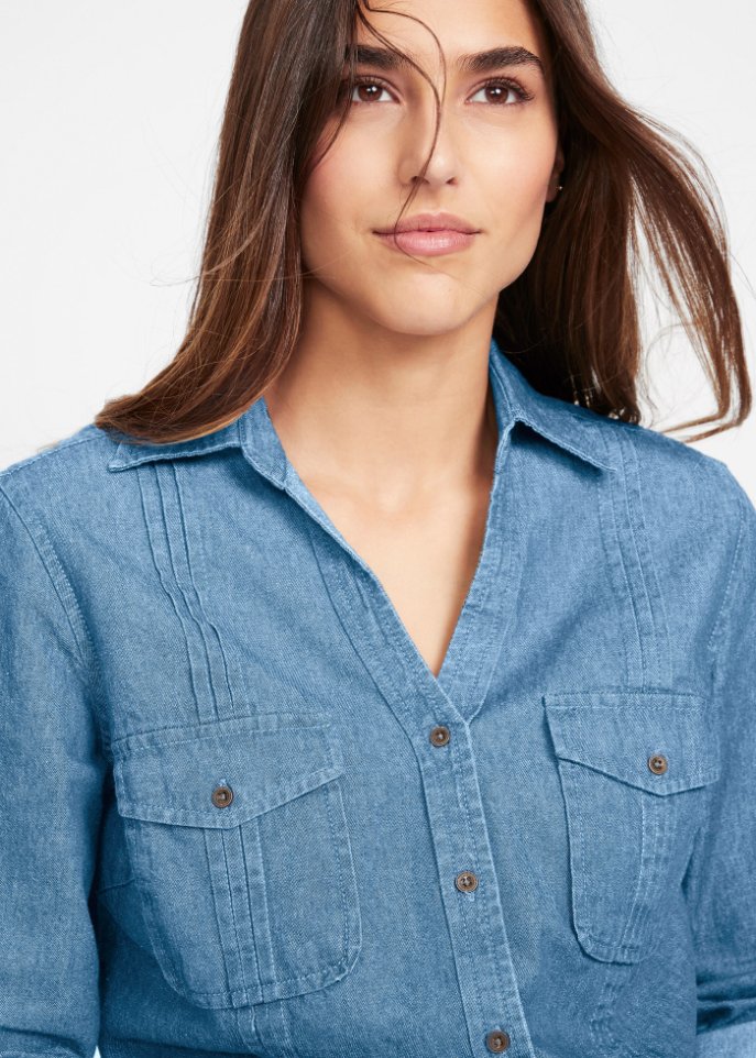 Jeansbluse