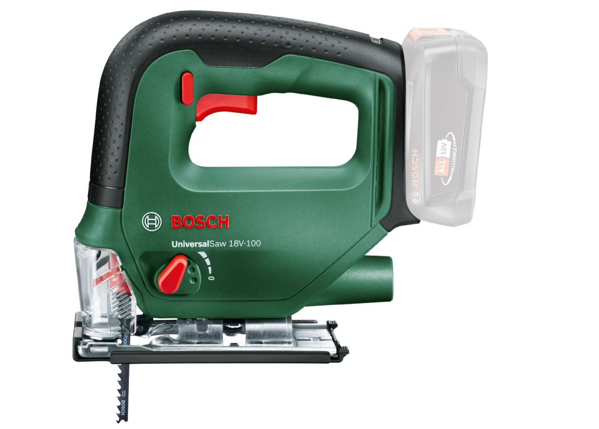 Bosch Green 0603011100 UniversalSaw 18V-100 Akku-Trennsäge (ohne Akku und Ladegerät) im Karton