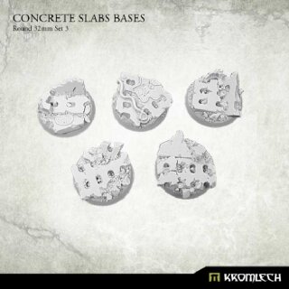 Concrete Slabs Round 32mm Set 3 (5)