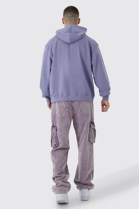 Tall kastiger Oversize Hoodie
