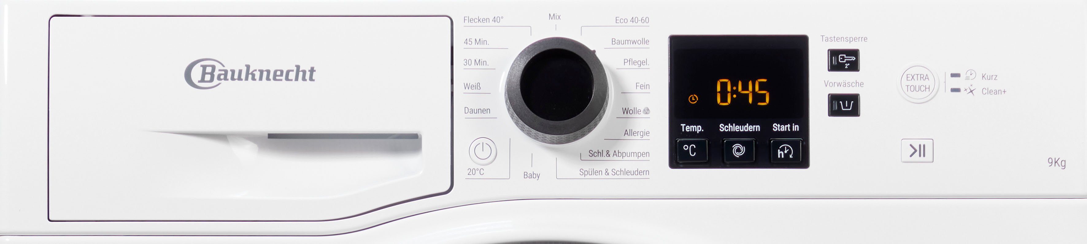 BAUKNECHT Waschmaschine Super Eco 945 A, 9 kg, 1400 U/min, 4 Jahre Herstellergarantie
