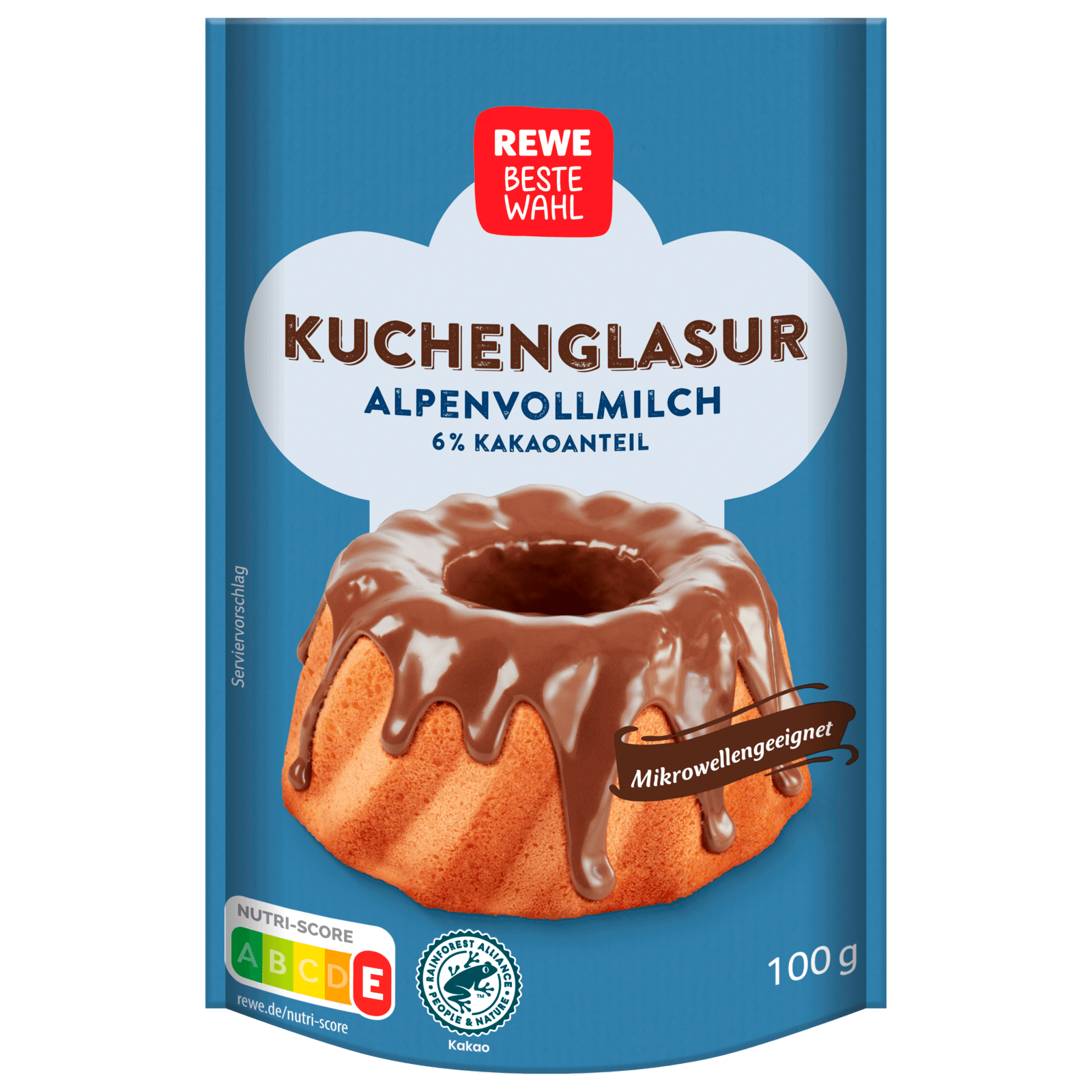 REWE Beste Wahl Kuchenglasur Alpenvollmilch 100g