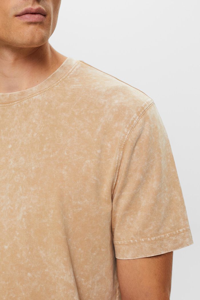 T-Shirt mit Stonewash-Effekt, 100 % Baumwolle