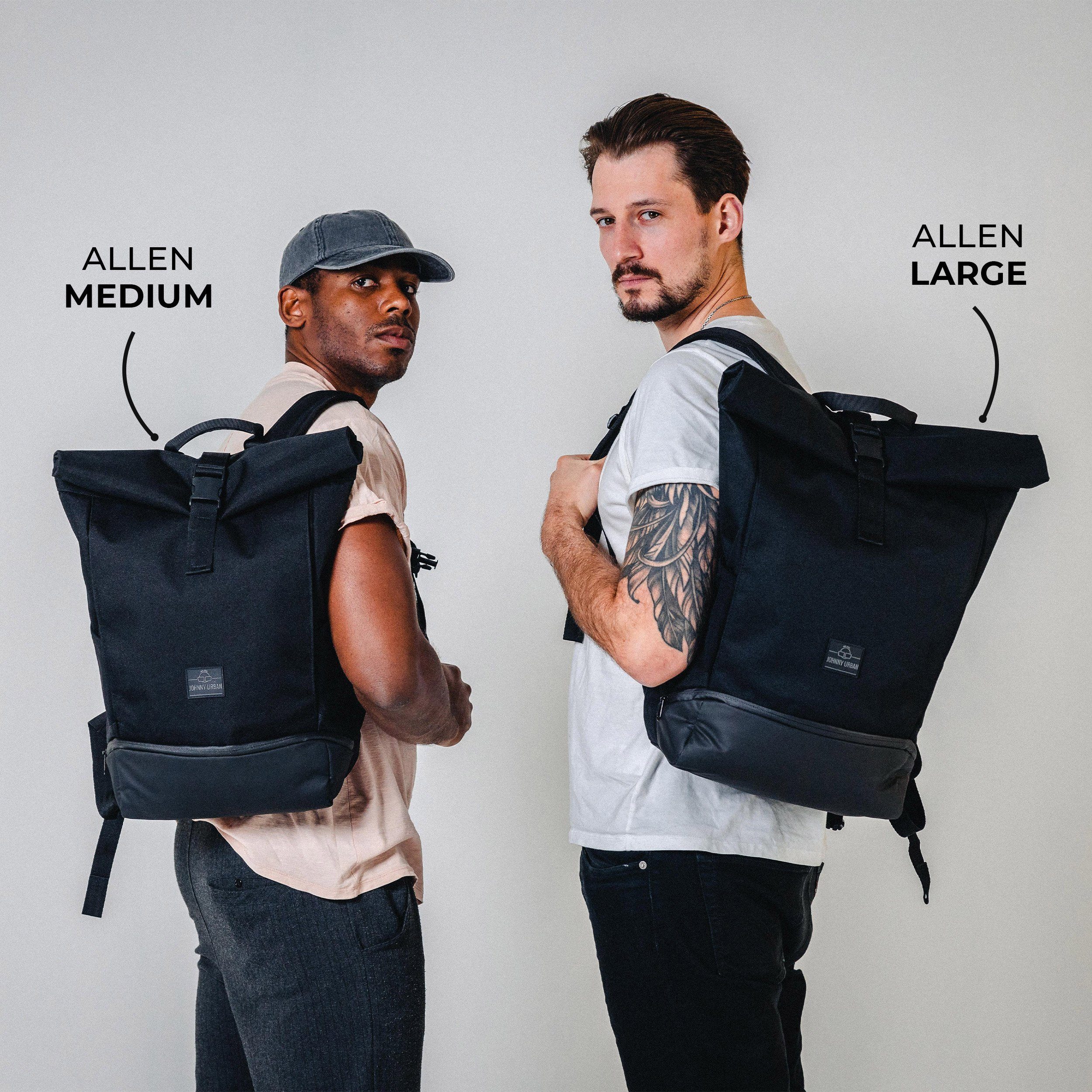 Johnny Urban Cityrucksack Allen Medium, Rolltop Damen Herren, Laptop Fach, Wasserabweisend