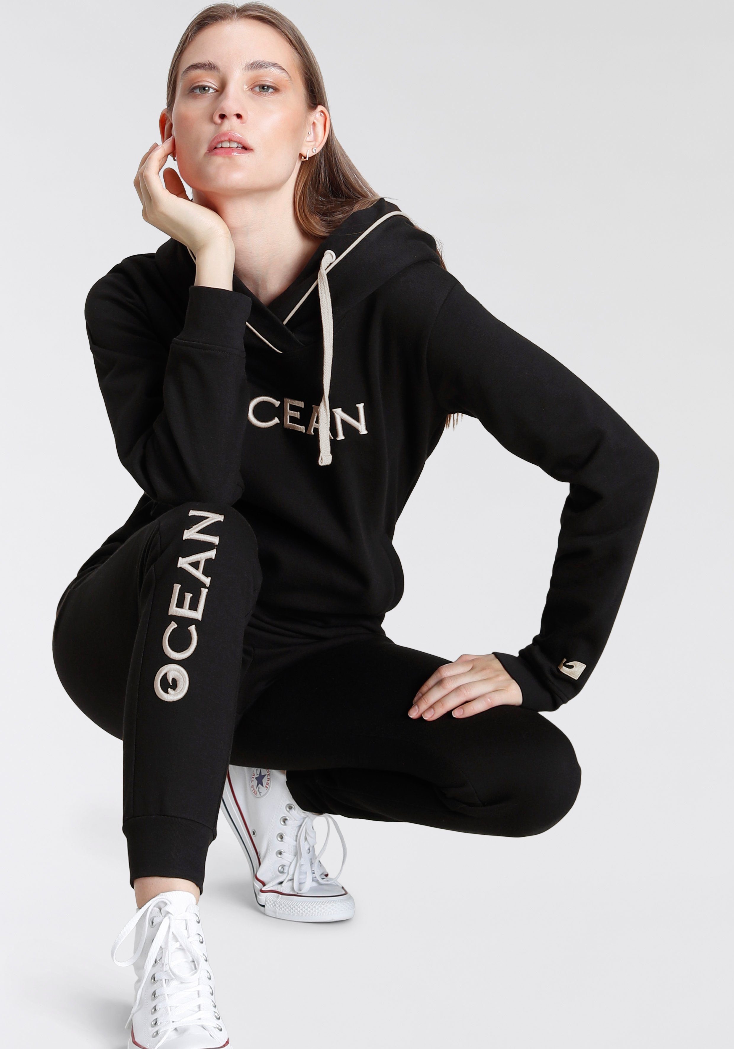 Ocean Sportswear Jogginganzug Longhoody + Jogginghose (2-tlg), aus reiner Baumwolle