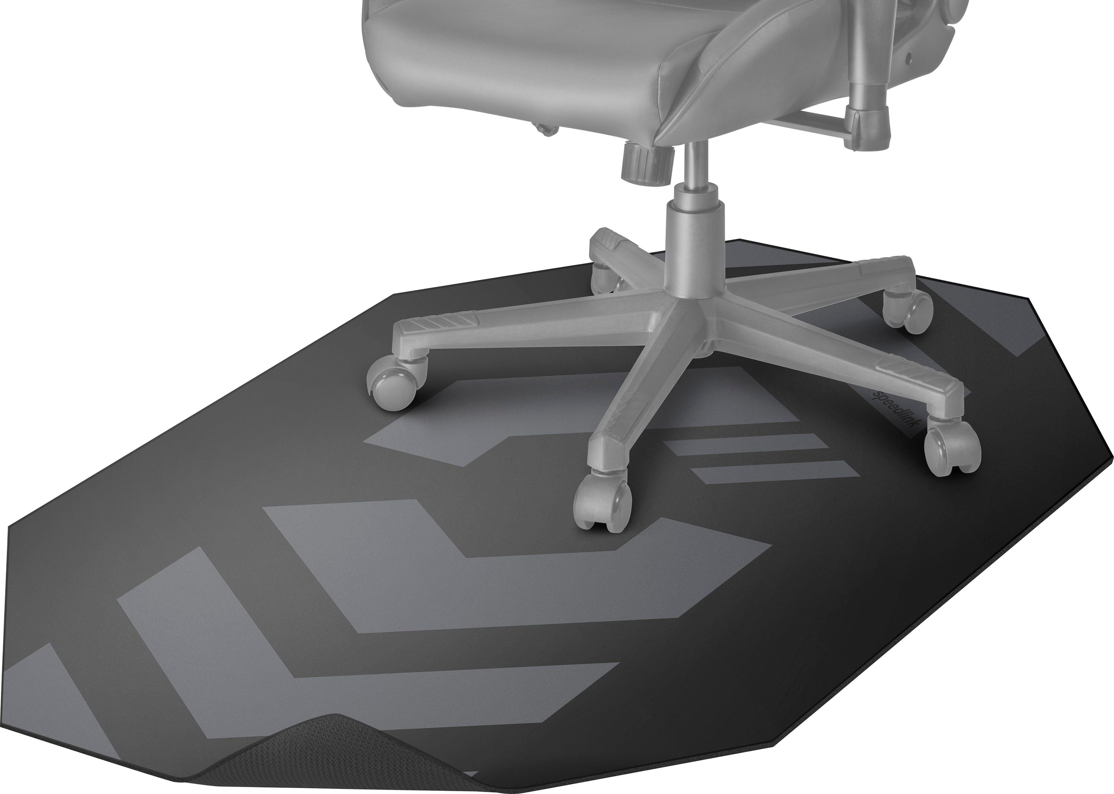 Speedlink Bodenschutzmatte GROUNID OCTA Floorpad Gaming-Stuhl-Unterlage, 120 x 100 x 0,3 cm