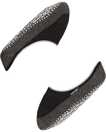 Falke, Serie Cosyshoe, Merinowolle, schwarz-grau
