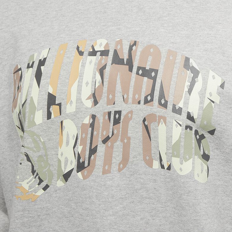 Billionaire Boys Club Camo Arch Logo Crewneck heather grey