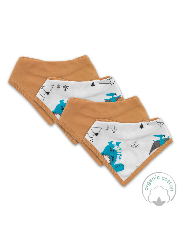 Schlummersack Bandana / Halstuch aus Bio-Baumwolle 4er-Pack in Hellblau günstig kaufen onesize