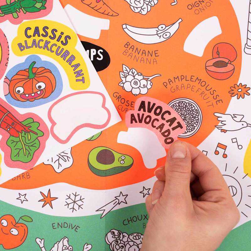Coffret Fruits & Vegetables j'apprends en m'amusant - OMY