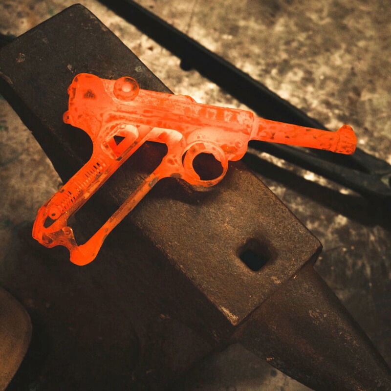 B&ouml;ker Stiefeldolch P08-Damast