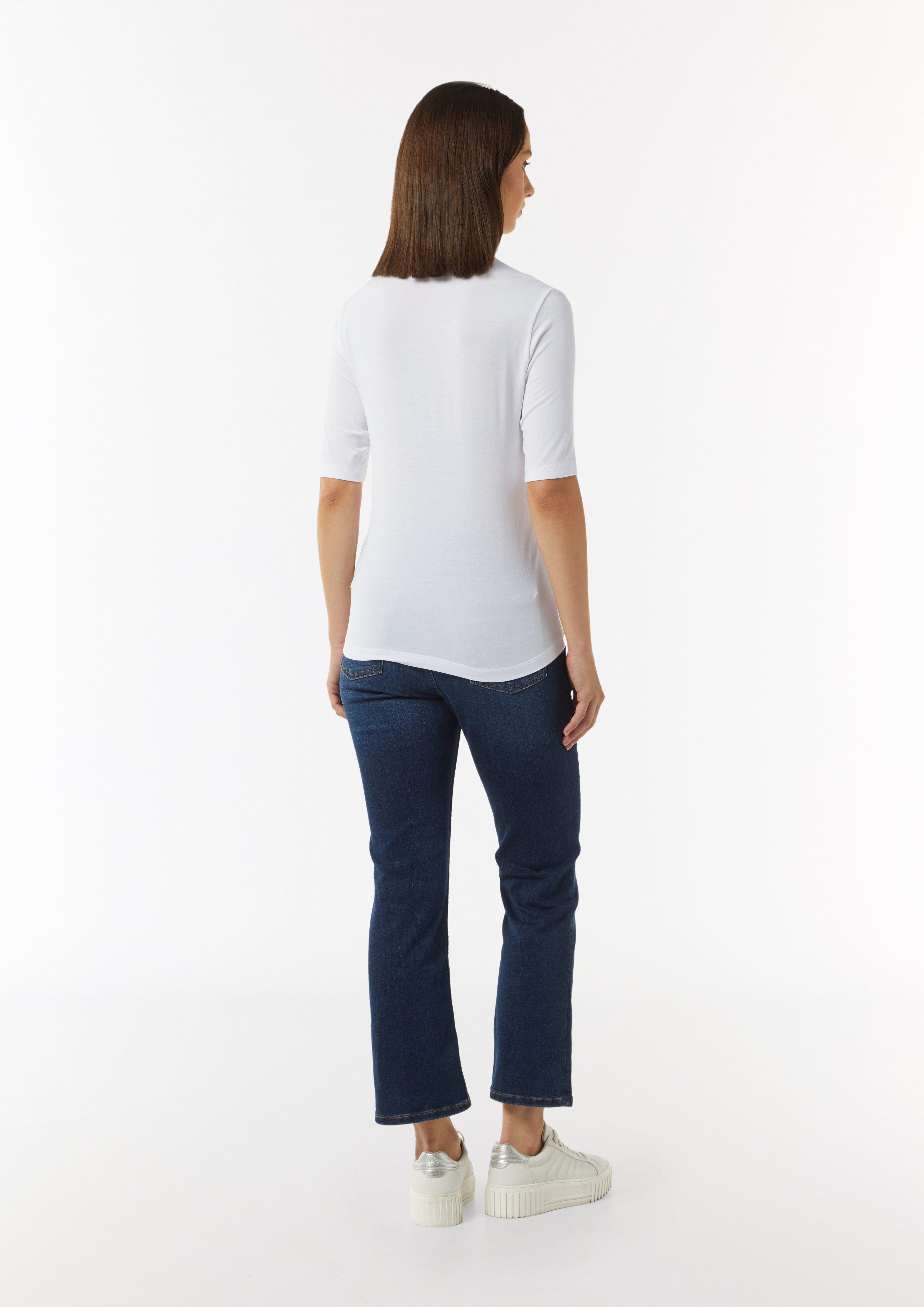 Softes T-Shirt aus Modalmix - weiß