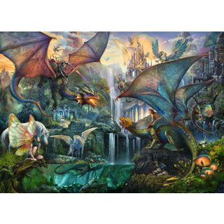 Ravensburger Puzzle: Zauberhafter Drachenwald (9000 Teile)