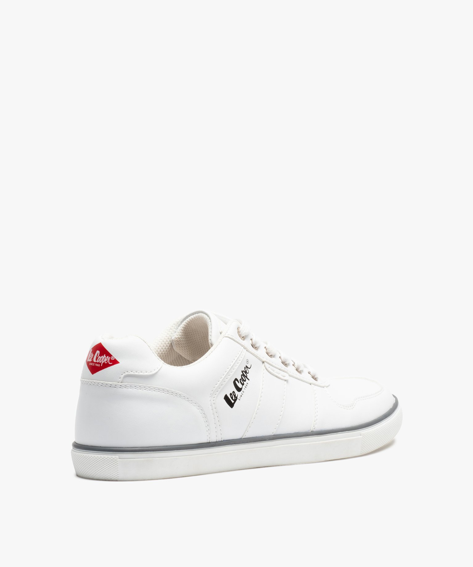 Baskets homme unies style rétro - Lee Cooper blanc | GEMO