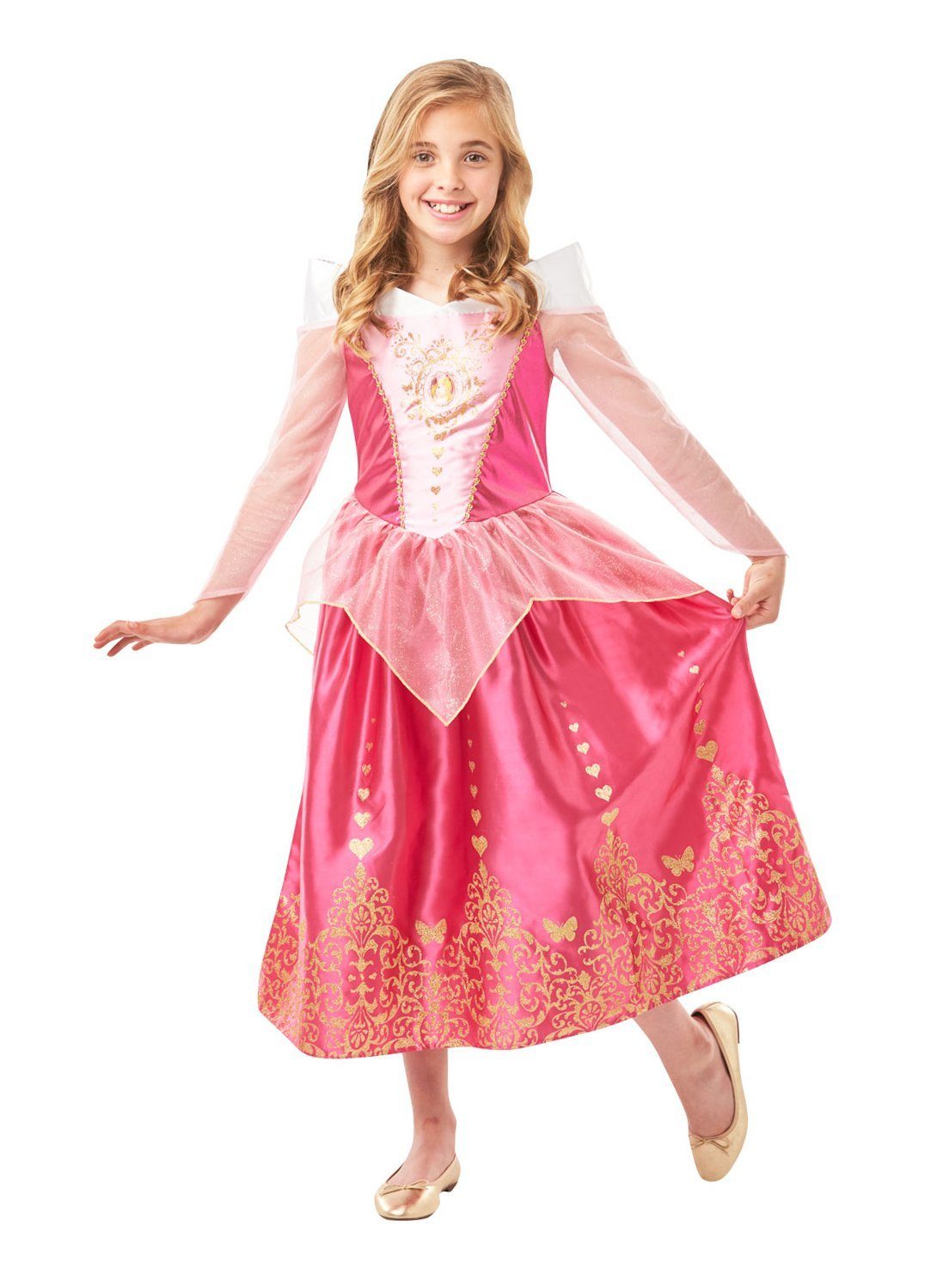 Rubie´s Kostüm  Prinzessin Dornröschen Glitzer Kinderkostüm, Werde zur  Princess mit jeder Menge Glitter!