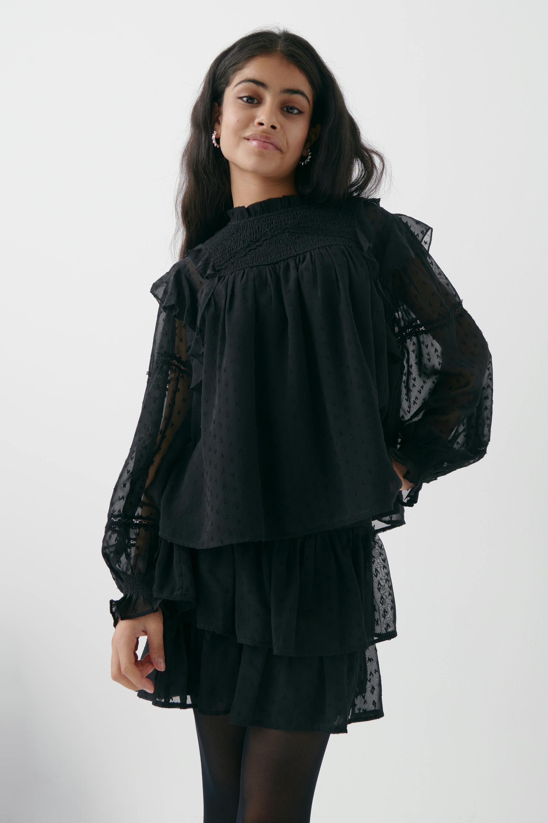 Y boho lace blouse