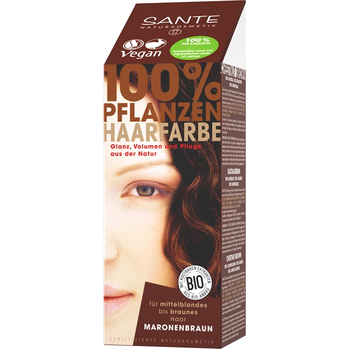 100% Pflanzen-Haarfarbe-Pulver