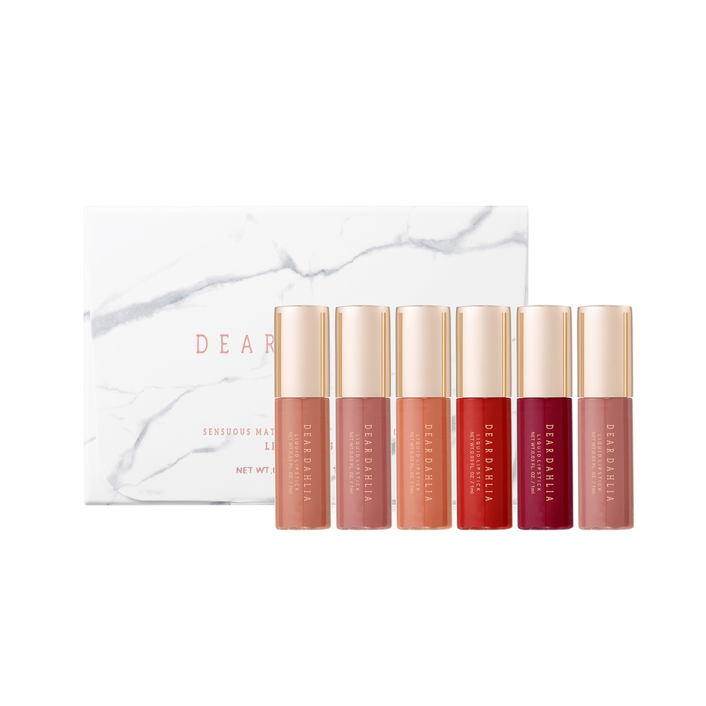 dear dahlia Sensuous Matte Lip Suit Mini Collection Encre à lèvres mini set
