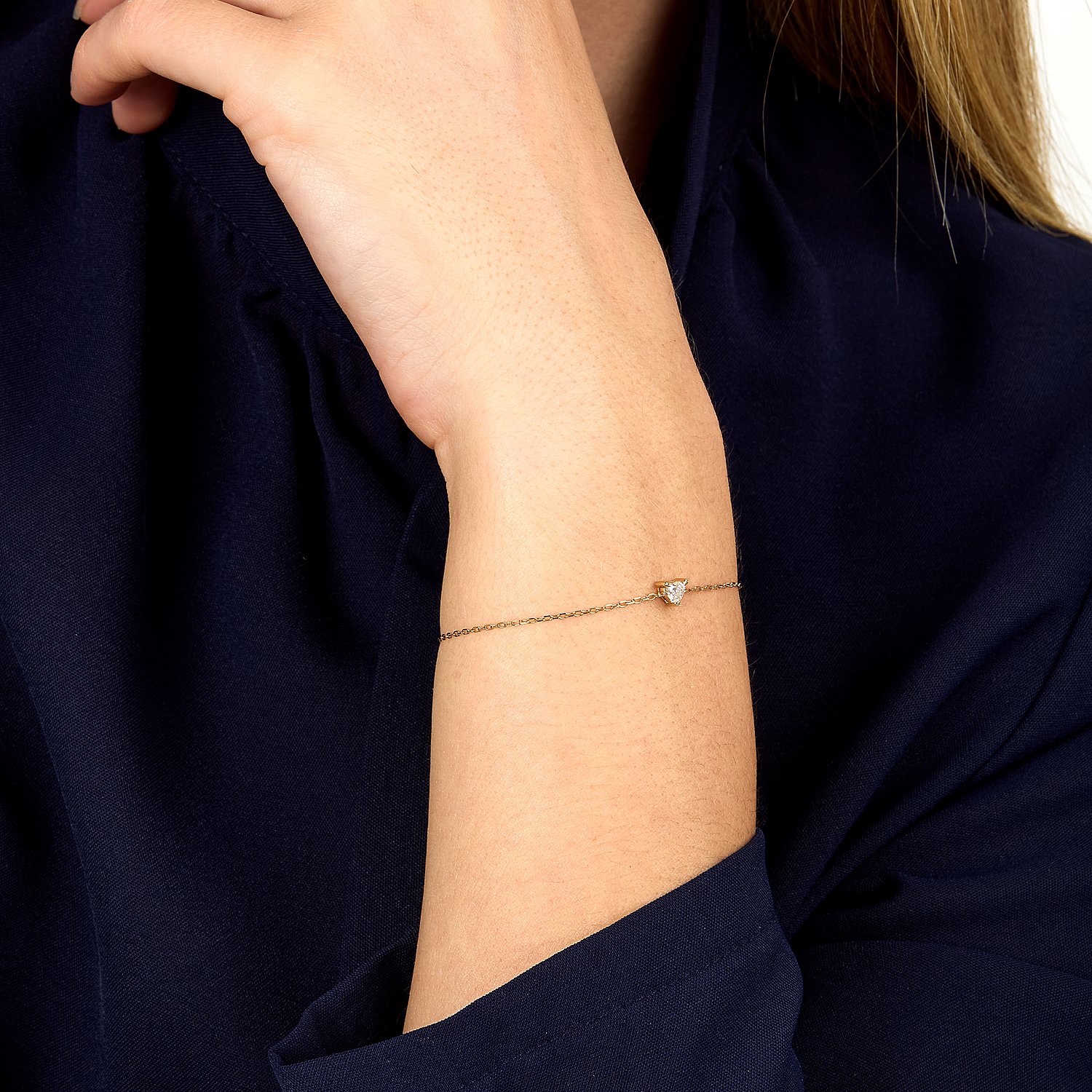 Levende diamantarmbånd