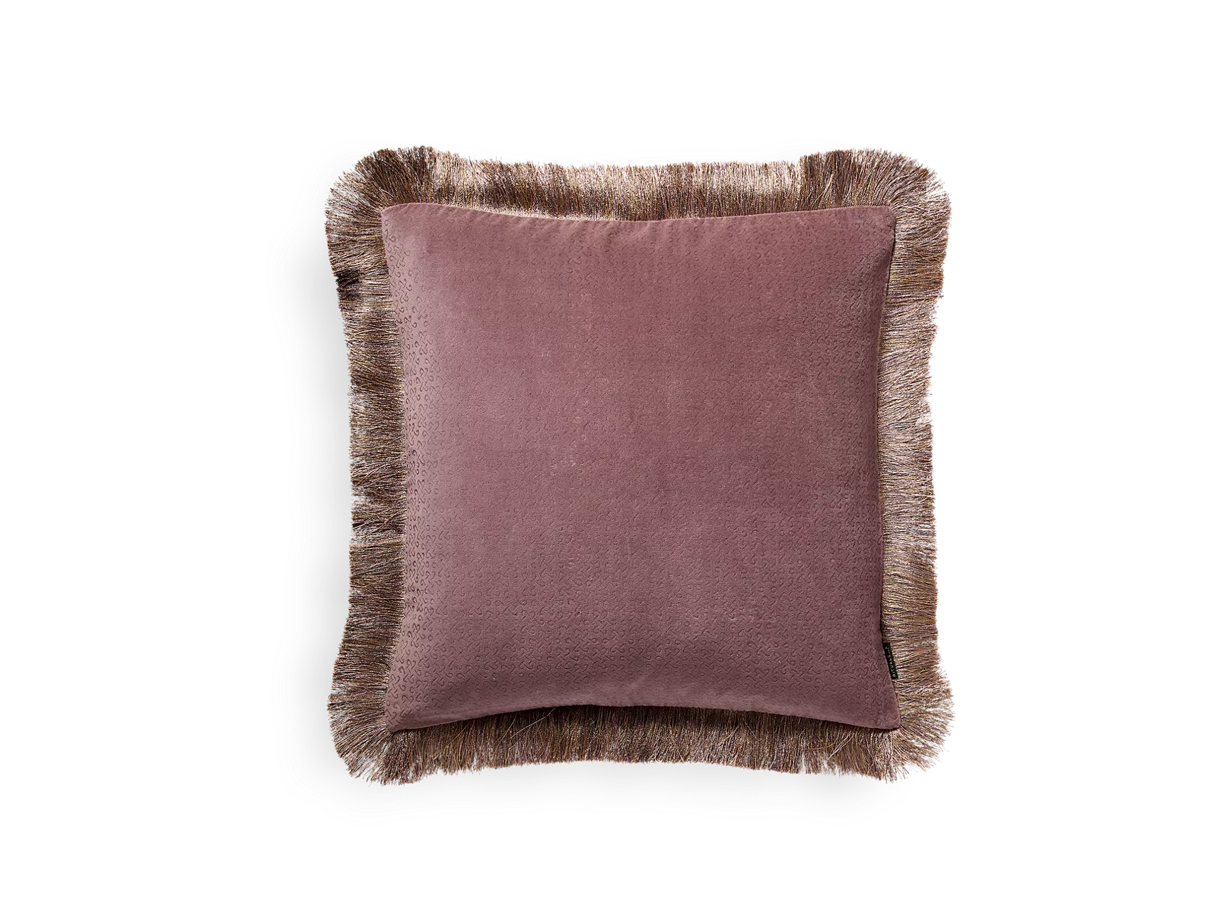 Housse de coussin en velours de coton Vellore 50x50cm Rose vintage