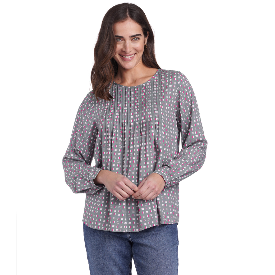 Damen Bluse mit Allover-Muster