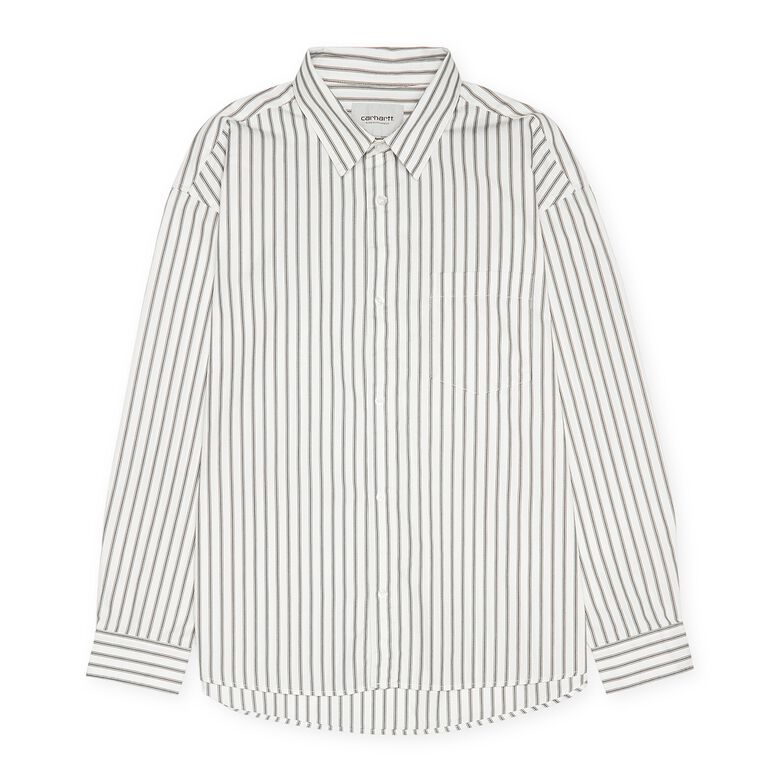 Carhartt WIP Longsleeve Ligety Shirt Cotton Poplin wax/ black