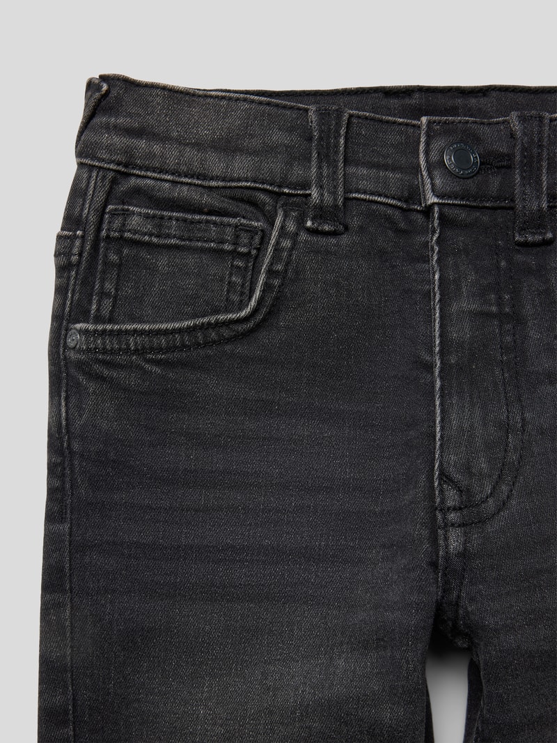 Jeans mit 5-Pocket-Design in schwarz