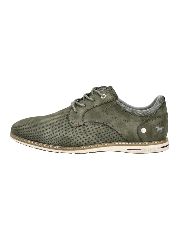 Mustang Halbschuhe in Oliv günstig kaufen