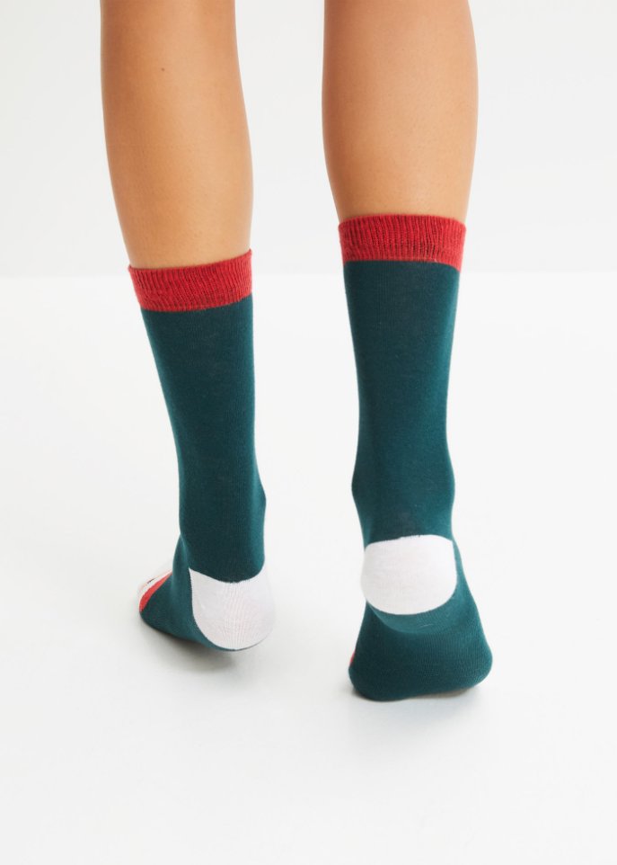 Socken (5er Pack) mit Geschenkkarte und Satinschleife mit Bio-Baumwolle