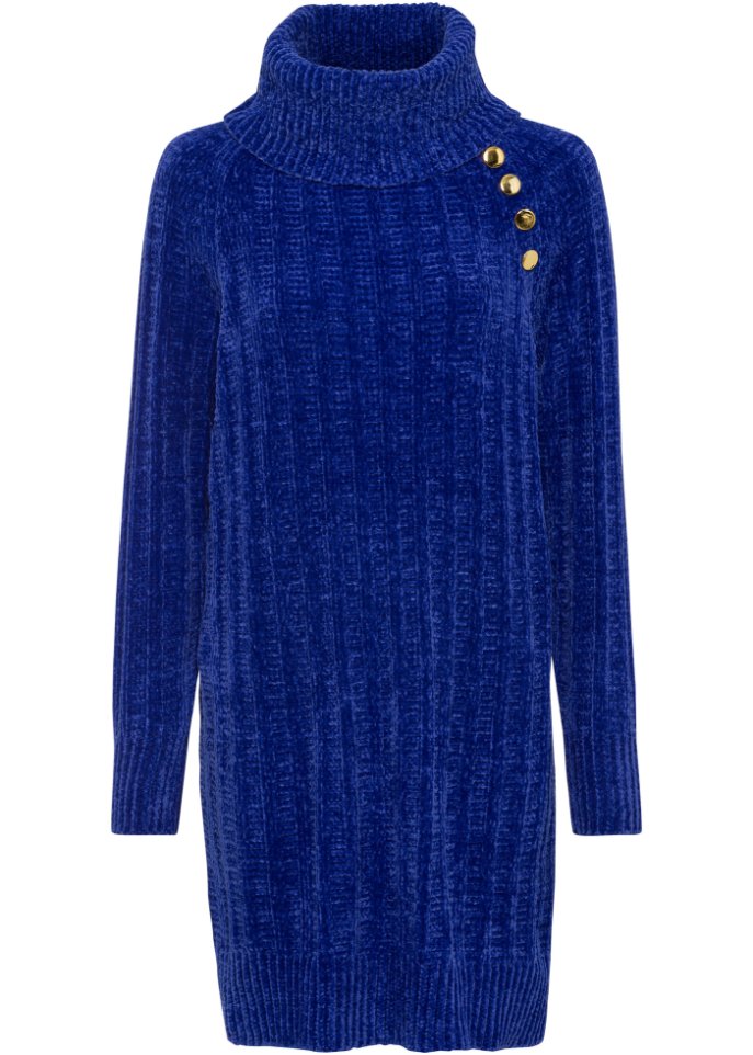 Long-Pullover mit Knöpfen
