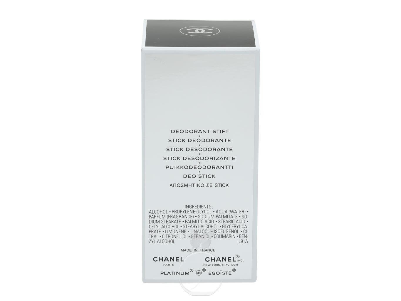 CHANEL Körperpflegeduft Chanel Platinum Egoiste Deostick 75 ml