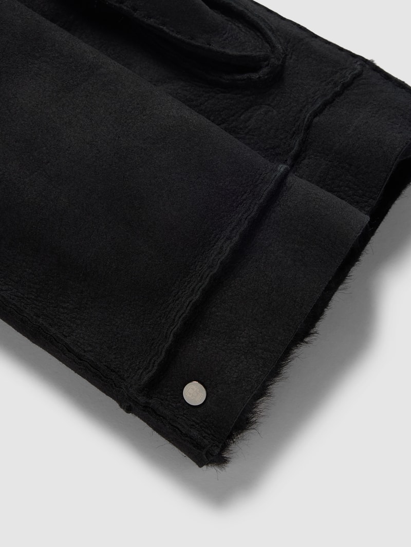 Handschuhe mit Label-Detail in schwarz