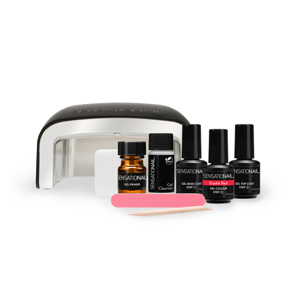 sensationail Starter Kit Scarlet Red Vernis semi-permanent
