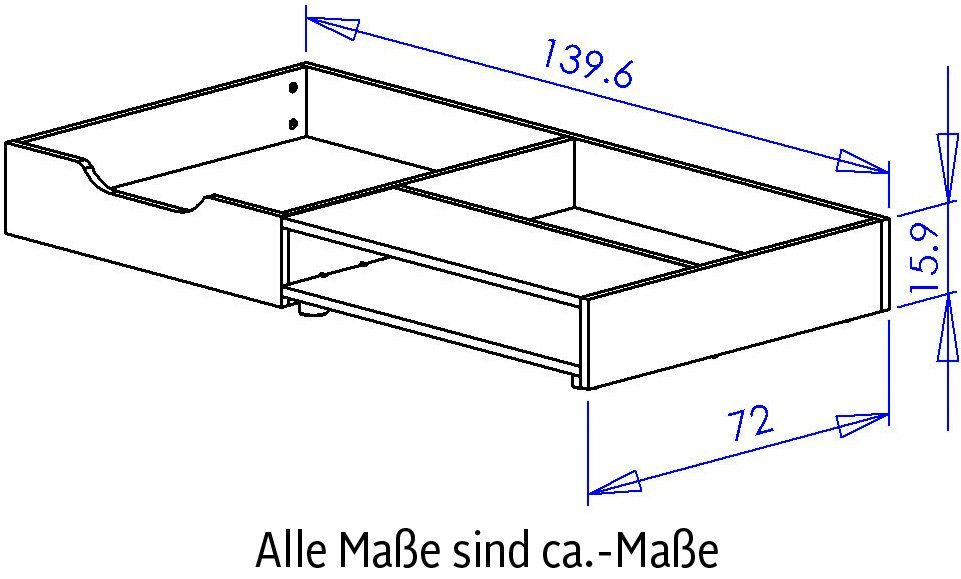 Galipette Bettschubkasten Sacha (1 St), Kollektion für Kinder von 0 bis 5 Jahre und +