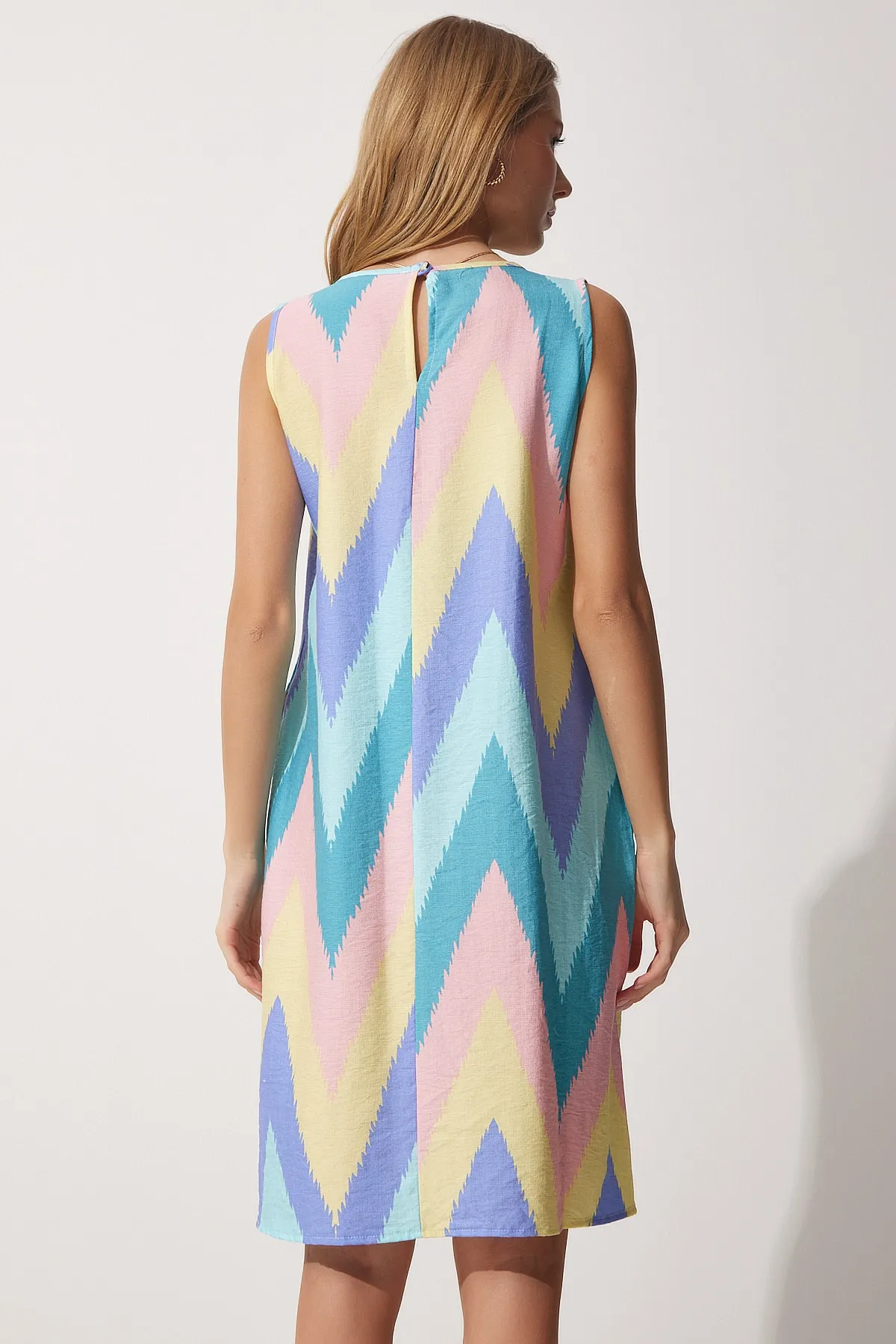 Happiness İstanbul  Gemustertes Sommerkleid in A-Linie