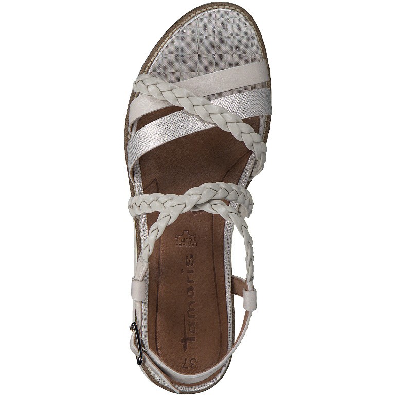 TAMARIS Klassische Sandalen weiss