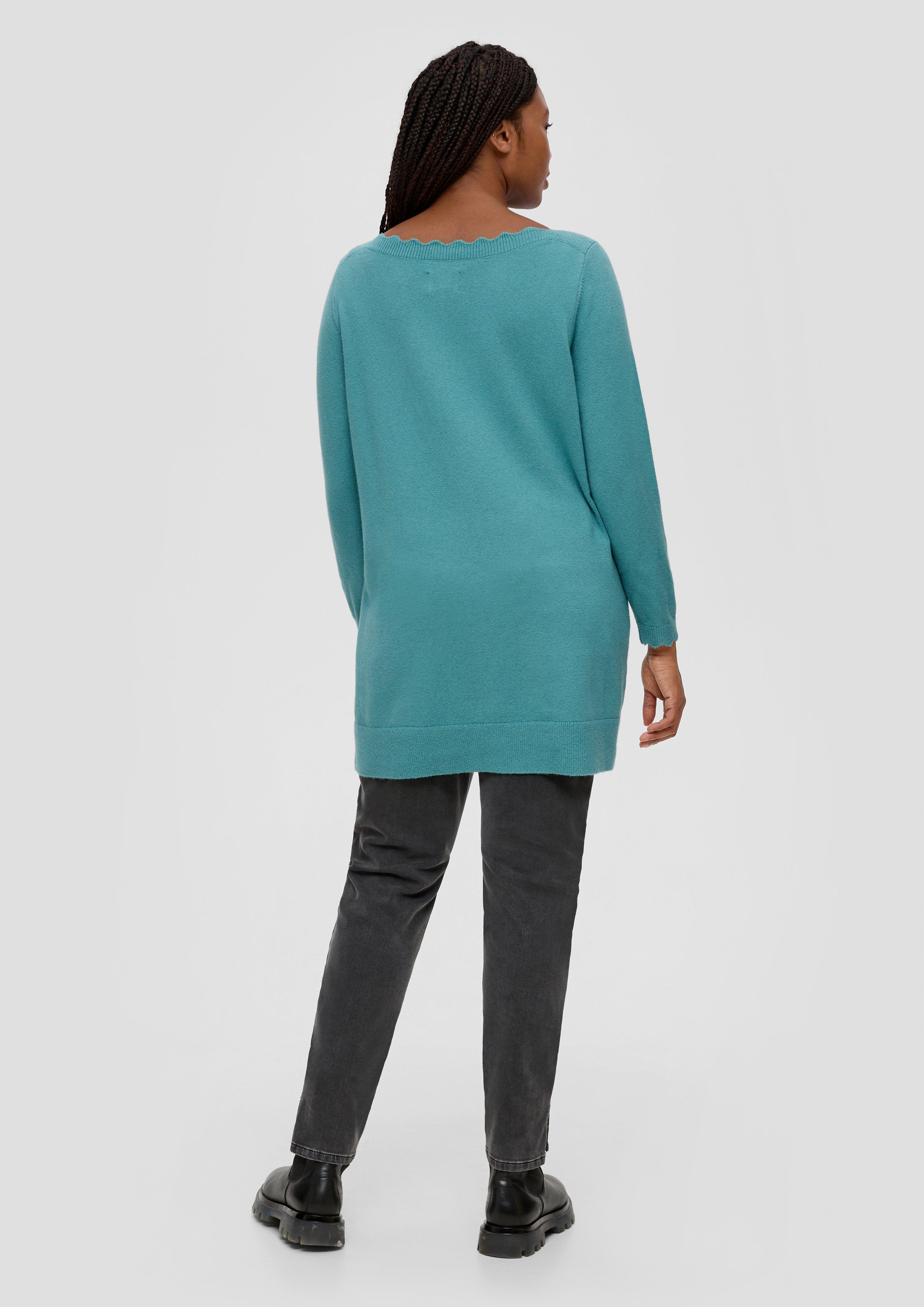 Strickpullover mit Wellen-Ausschnitt  2138182-6557