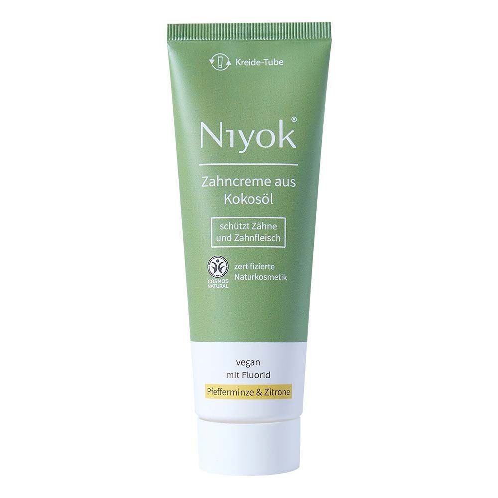 Niyok Zahnpasta Zahncreme - Pfefferminze & Zitrone m. Fluorid 75m