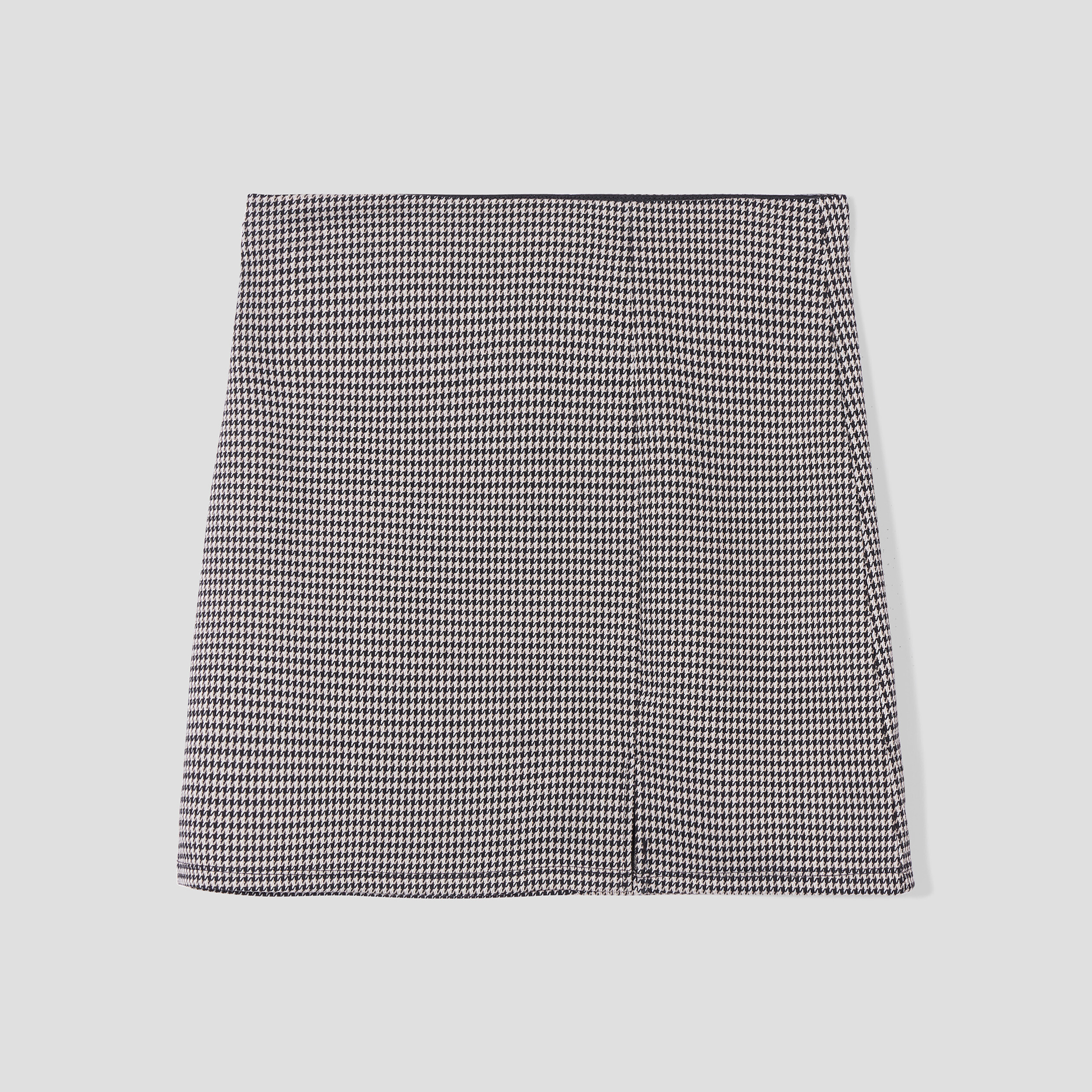 Jupe courte droite avec fente beige femme | La Halle