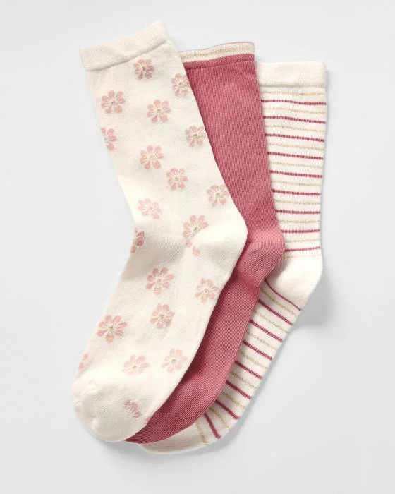 Lot de 3 chaussettes fantaisie
