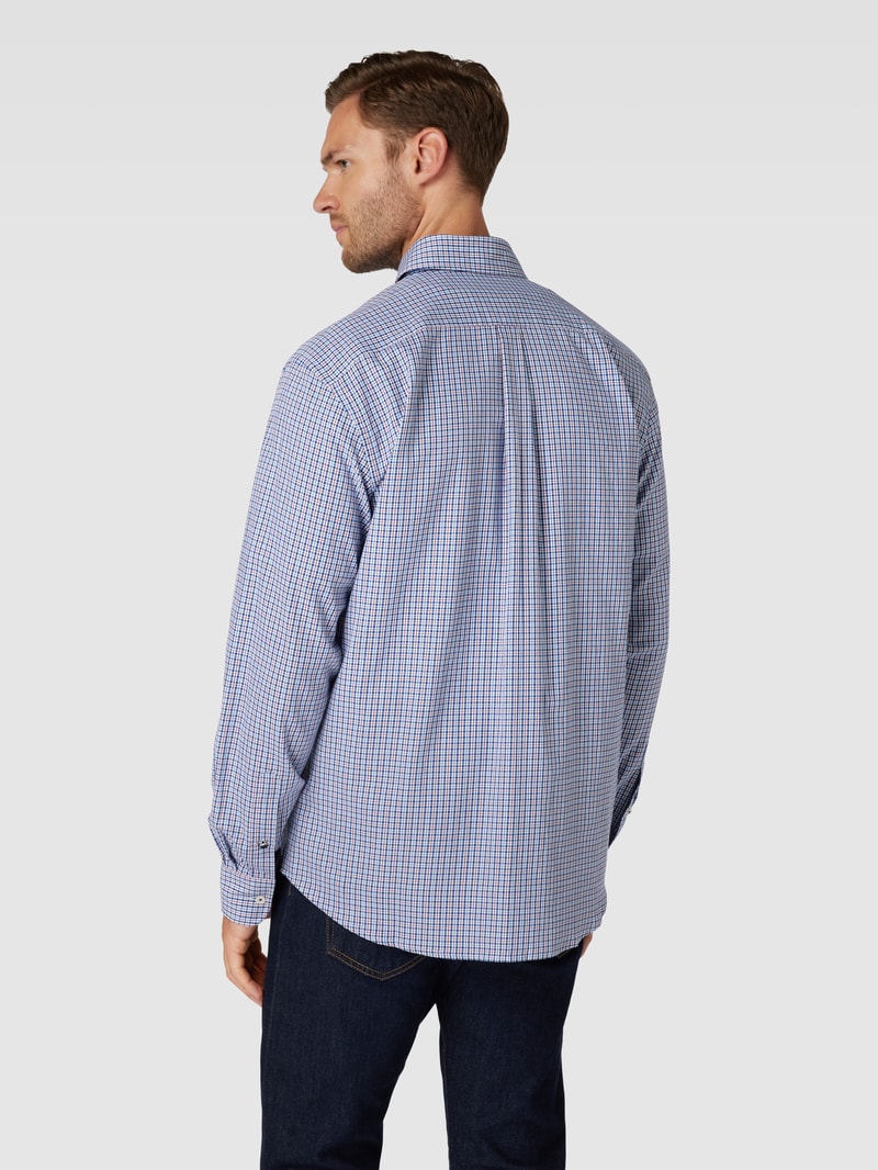 Regular Fit Freizeithemd mit Button-Down-Kragen in kirschrot