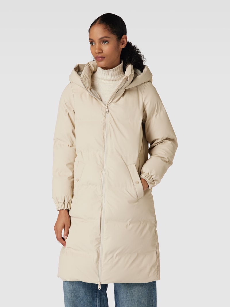 Steppmantel mit Kapuze Modell 'NOE' in offwhite