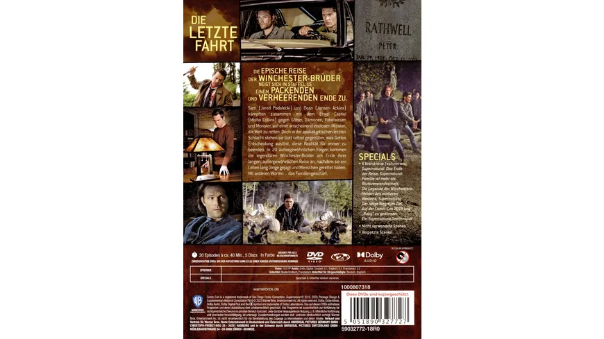 Supernatural: Staffel 15  [5 DVDs]