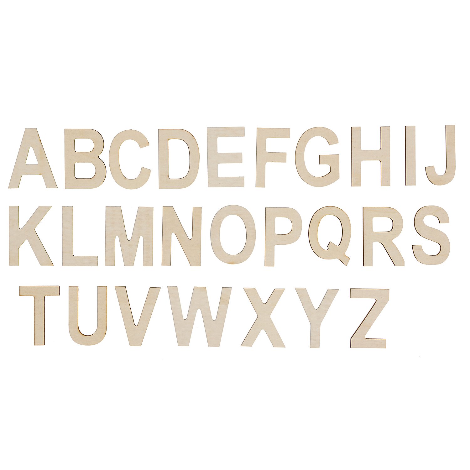 Holz-Buchstaben, 5 cm, 120 Stück