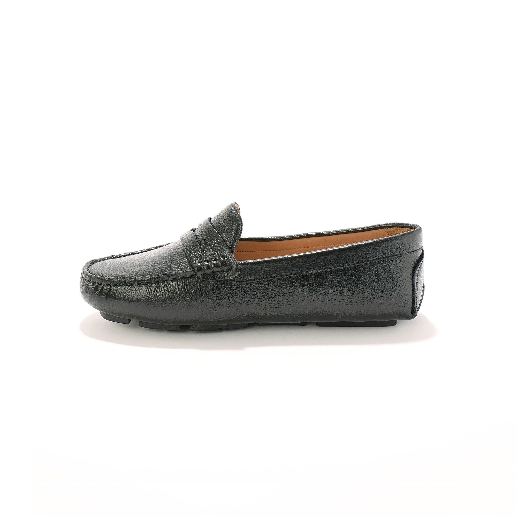 Mocassins en cuir grainé